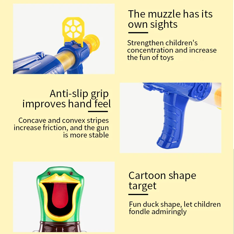 Детская новинка игрушки для стрельбы с светильник светкой голодная утка