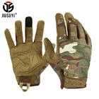Перчатки с пальцами, армейские тактические перчатки для сенсорного экрана для пейнтбола, работы, страйкбола, стрельбы, охоты, рыбы, черные зеленые камуфляжные варежки для мужчин