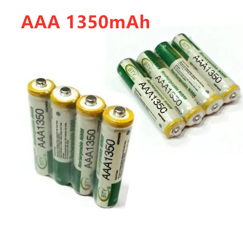 

2022 4-20PCS New AAA1350 battery 1800mAh 3A Rechargeable battery NI-MH 1.2 V AAA battery for Clocks, mice, computers, toys so on