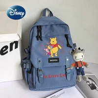 disney winnie the pooh new backpack luxury brand fashion mens and womens backpack large capacity cartoon cute student bag
