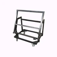 stand with racks flat panel mobile cart drywall mover and shop stand rack