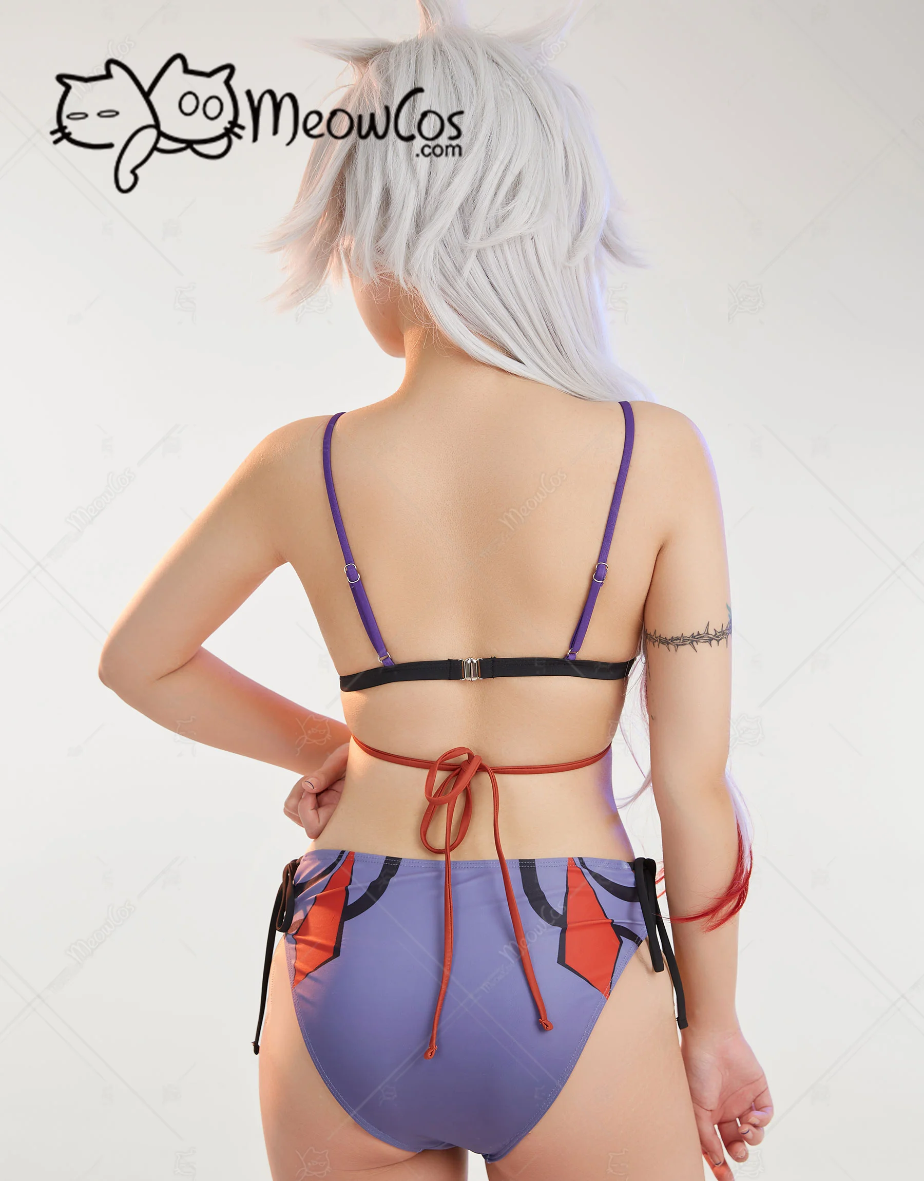 Женский костюм для купания Meowcos из двух предметов косплея
