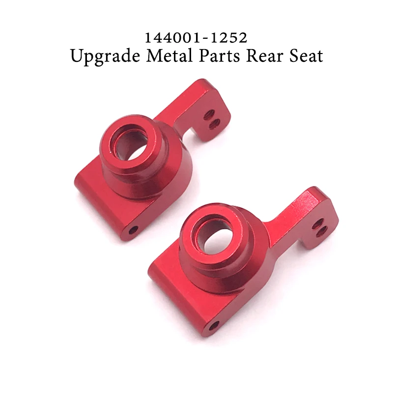 

New WLtoys 144001 RC Car Spare Metal Parts Accessories 4WD 144001-1252 Red Metal Rear Wheel Seat 1/14