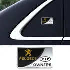 Значок для багажника автомобиля, боковая наклейка для Peugeot 508 407 206 207 3008 208 2008 107 306 406 408 5008 103 307 308 106 301, эмблема