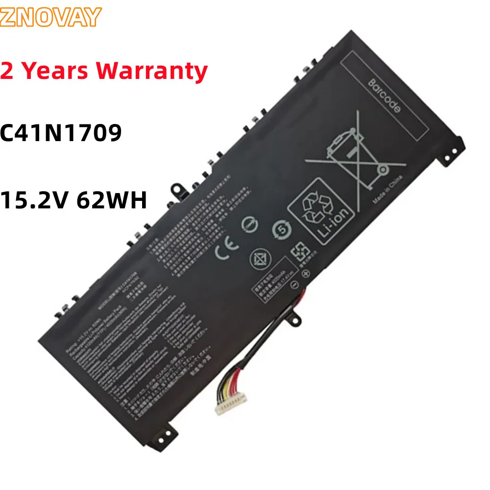 

C41N1709 15.2V 4120mAh 62Wh Laptop Battery For Asus ROG Strix SCAR Edition GL503VS Series Notebook computer