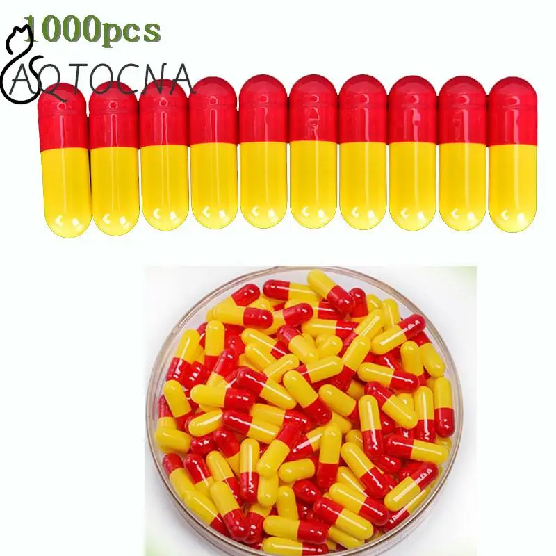 

1000pcs Capsules All Kinds Of Colored Empty Hard Gelatin Capsules Pill Vcaps Gel Halal Separated Box Wholesale