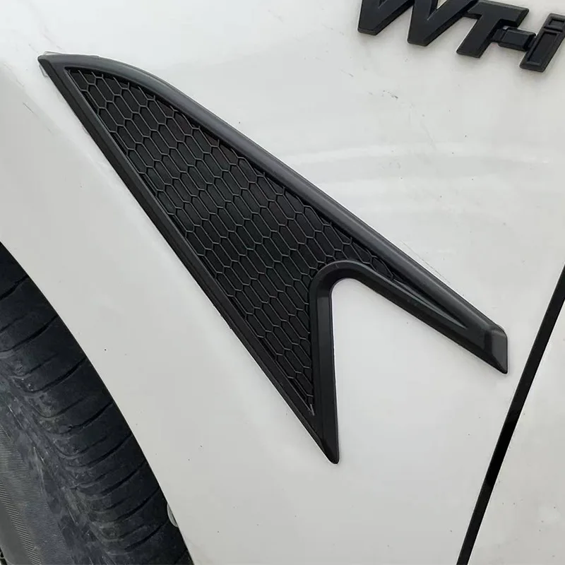 

Glossy Black/Carbon Look Universal Motors Side Wing Fender Air Outlet Decoration Car Flank Mudguard For BMW Benz AUDI Ford