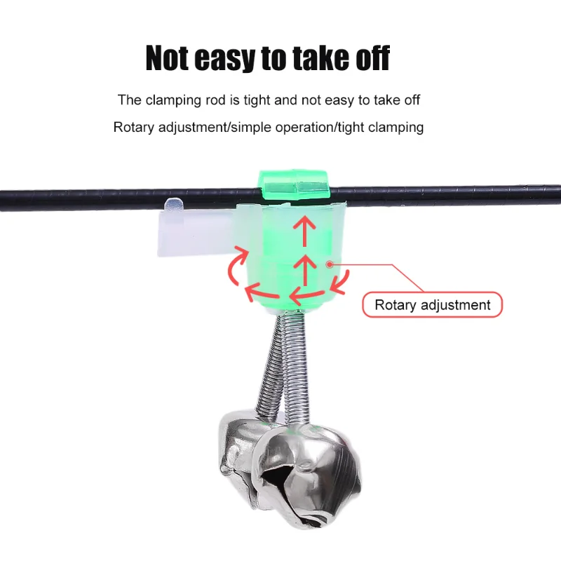 5/20 шт. двойные спиральные колокольчики рыболовный колокольчик сигнализация