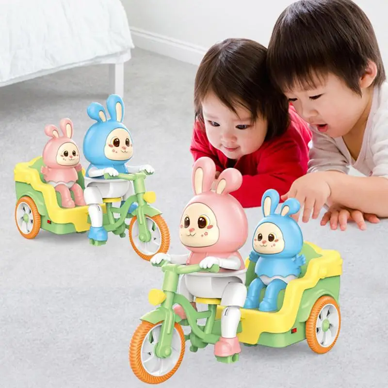 

Rabbit Tricycle Electric Toy | Kids Rabbit Tricycle Toys | Portable Educational Interactive Bunny Tricycle Toys for Boys and Gir