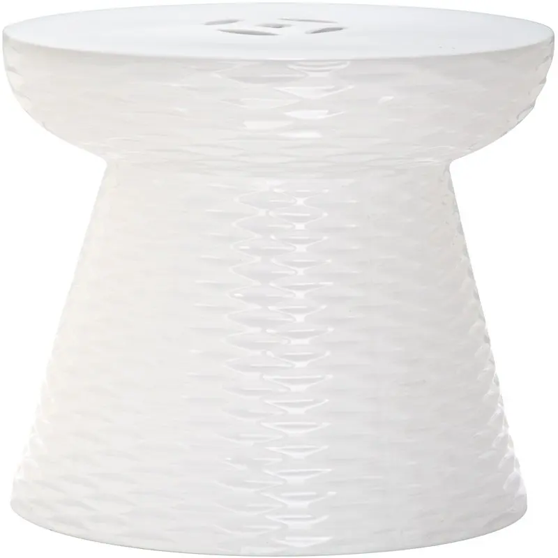 

Garden Patio Stool, White