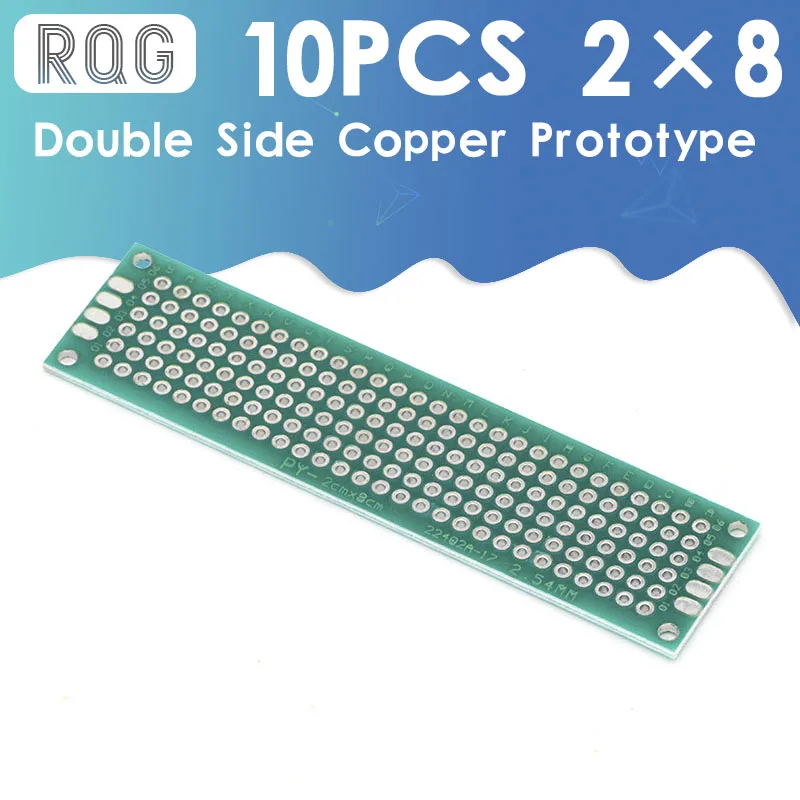 

10pcs/lot 2x8 Double Side Copper Prototype PCB Universal Board Experimental Development Plate Green