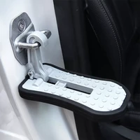 2022universal foldable car door step pedal portable space saving car latch hook doorstep aluminum alloy roof rack foot pedal lad