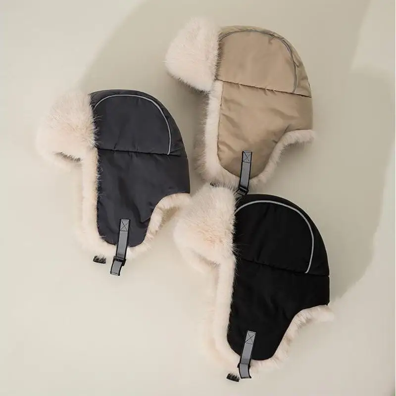 Зимние шапки-бомберы для женщин и мужчин