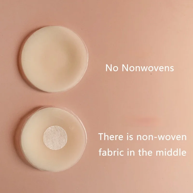 

2 Pairs/4 Pairs Reusable Invisible Silicone Nipple Cover Self-adhesive Breast Pad Sticker Female Lifter Lift Invisible Bra Tape