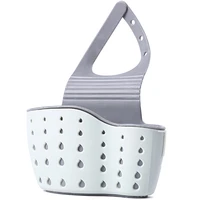 sink shelf soap sponge drain rack silicone storage basket bag faucet holder adjustable bathroom holder sink kitchen accessorie