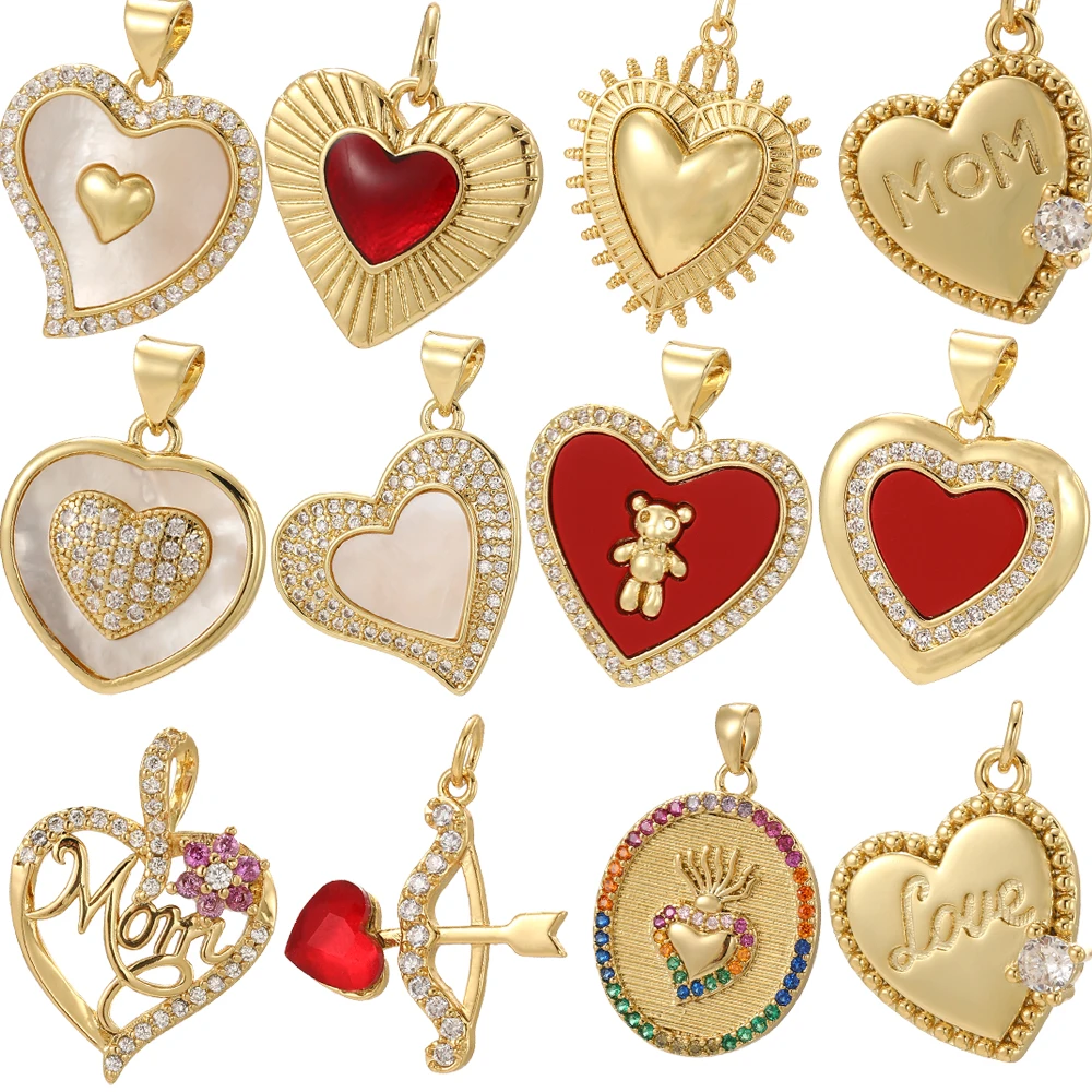 Симпатичные подвески в стиле бохо форме сердца для изготовления ювелирных