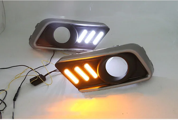 eOsuns светодиодные дневные ходовые огни Drl + передние противотуманные фары для Suzuki