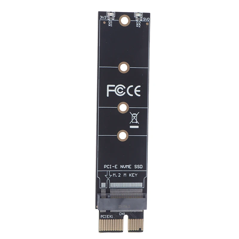 Фото Адаптер PCIe на M.2 NVMe SSD, переходник PCIe x1, разъем M-Key PCI Express для внутренних твердотельных накопителей - F(x) №3