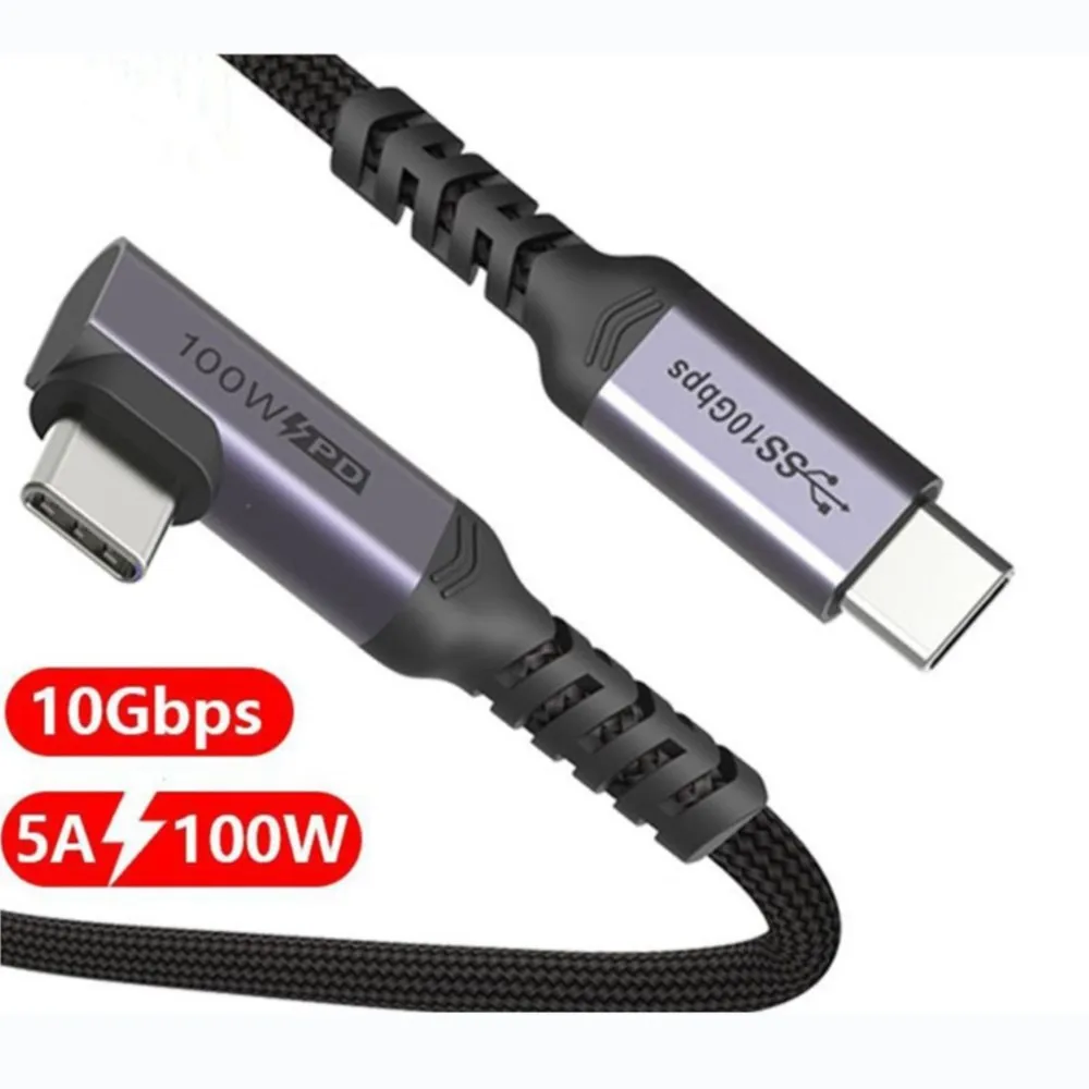 

YOCPONO The Popular Type-C3.1 Gen2 Data Line PD5A100W With Chip 10G Transmission 4K60Hz Projection Bend Line