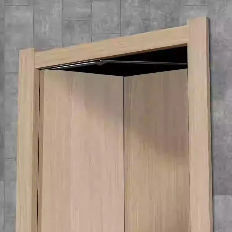 Настраиваемая складная дверь для кухни деревянная ванная комната плоская