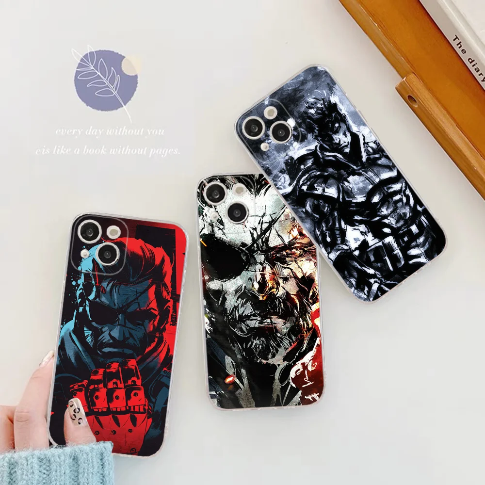 Чехол для телефона M-Metal Gear S-Solid Game IPhone 16 15 8 7 6 6S Plus X SE XR XS 14 11 12 13 Mini Pro Max Mobile Case