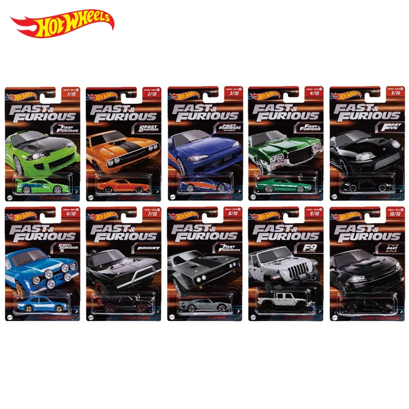 

Original Hot Wheels Premium Car Fast & Furious Diecast 1:64 Nissan Mitsubishi Toyota Dodge Voiture Toys for Boys Collector Gift