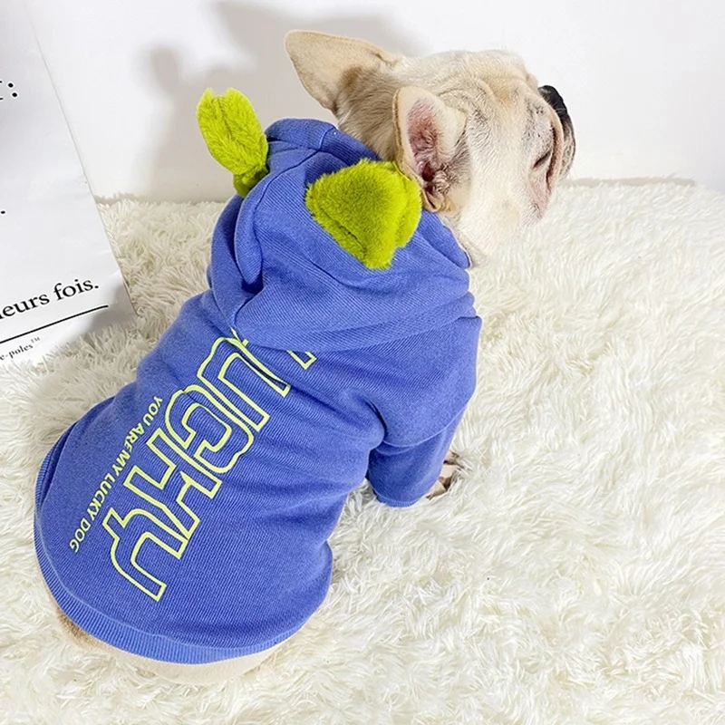 

Luxury Dog Clothes Winter Warm Fleece Hoodie for Puppy York Sweatshirt Suit French Bulldog Schnauzer Pug Chihuahua Dog Clothes