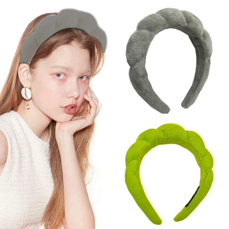 

Braid Headband Sponge Hairband Skincare Headband For Women Non Slip Spa Headbands Women Yoga Sweatband Headband DXAA