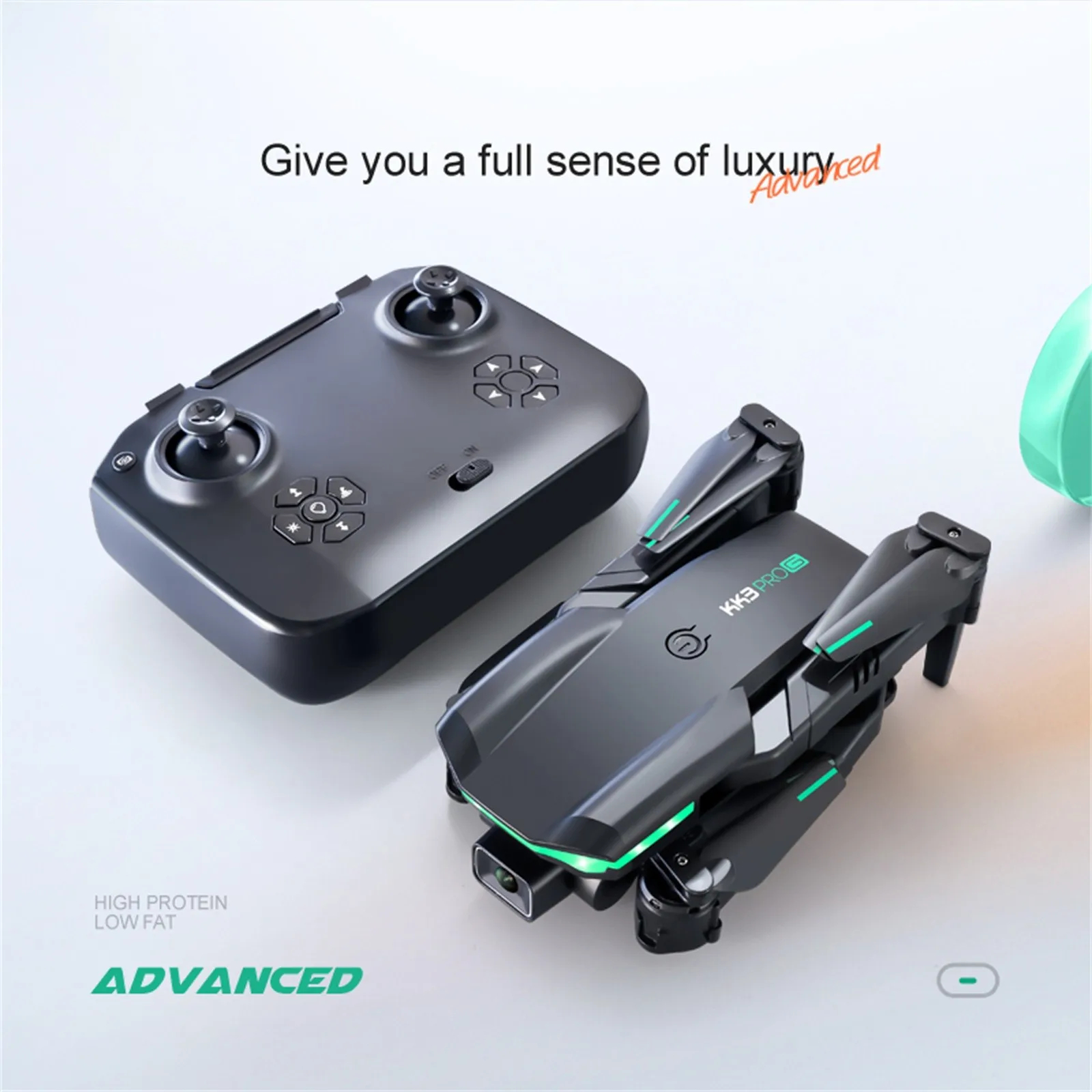 

Квадрокоптер KK3 Pro RC 4K HD с двойной камерой, 3 режима работы