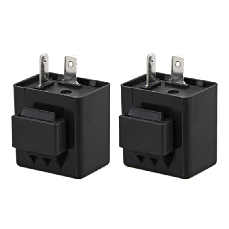 

2X Turn Signal Flasher Blinker Relay 12V 2 Pin For Motorcycle LED Indicator Light