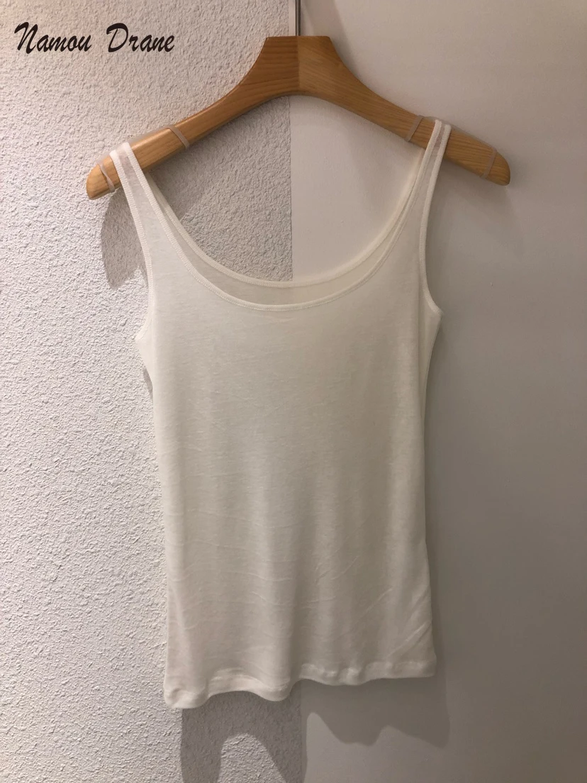

Namou Drane 2022 Summer New Women's Clothing Casual All-match Thin Camisole Thin Section Inner Top Women Tank Tops