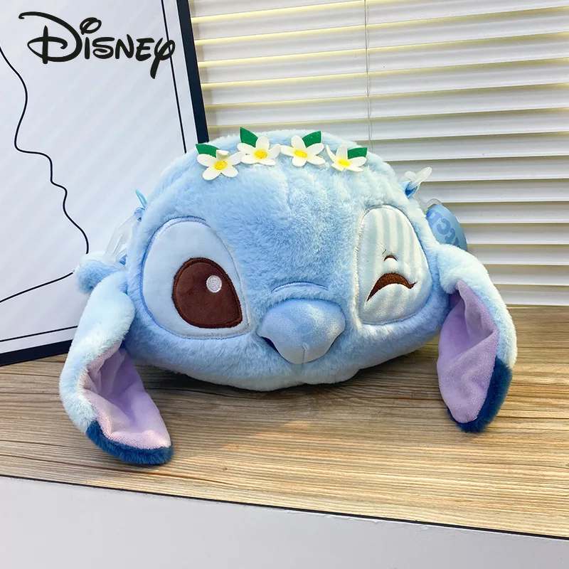 Disney New Doll Plush Bag Fashion High Quality Women's Crossbody Bag Cartoon Small Fresh Versatile Girls' Handheld Shoulder Bag