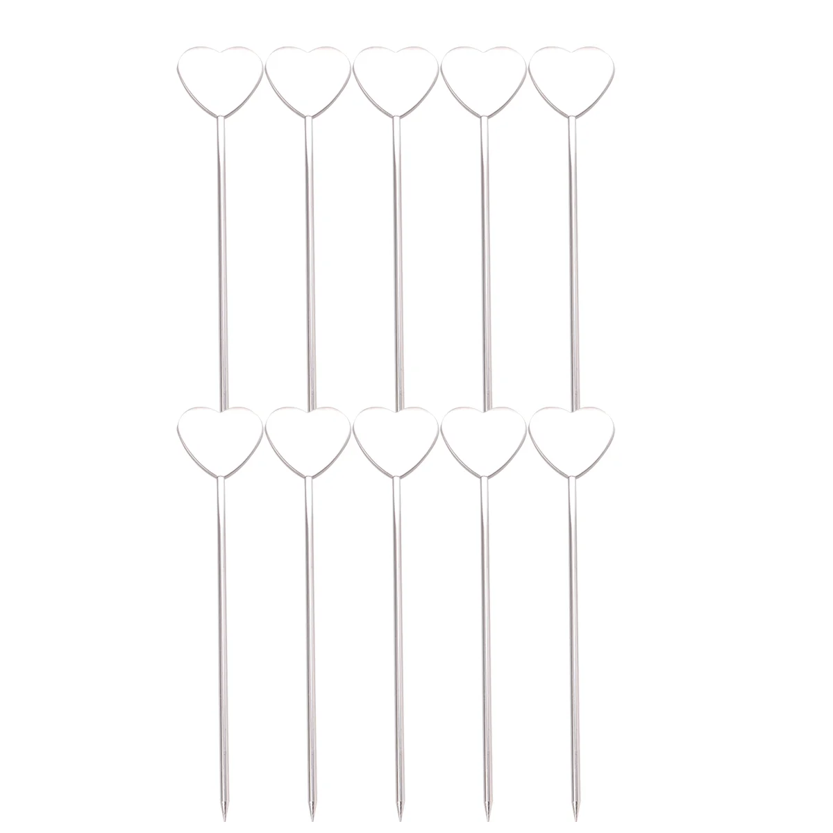 

10 Pcs Martini Toothpicks Olives Fancy Cocktail Sticks Mix Reusable Cocktail Skewers Heart Cocktail Picks Olive Picks