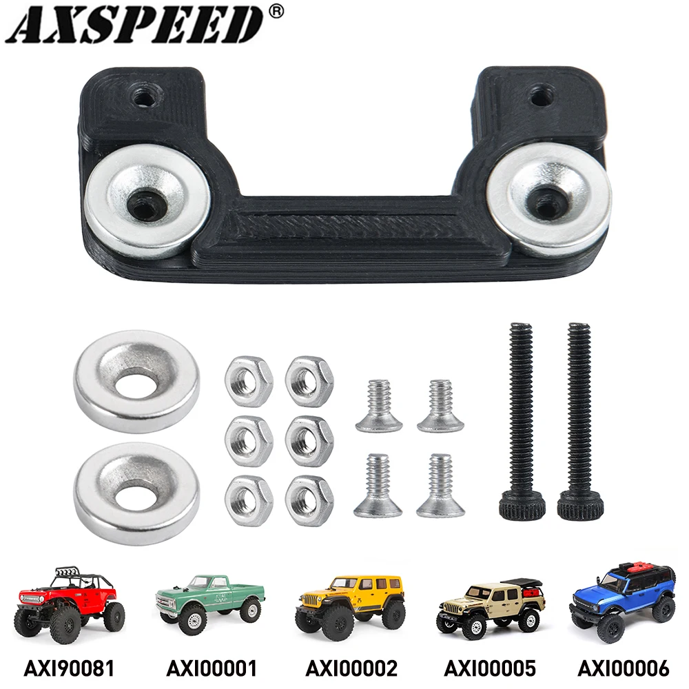 AXSPEED невидимое крепление для тела 1/24 Axial SCX24 Deadbolt Jeep Gladiator JLU Bronco 4WD Rock Crawler Truck Parts