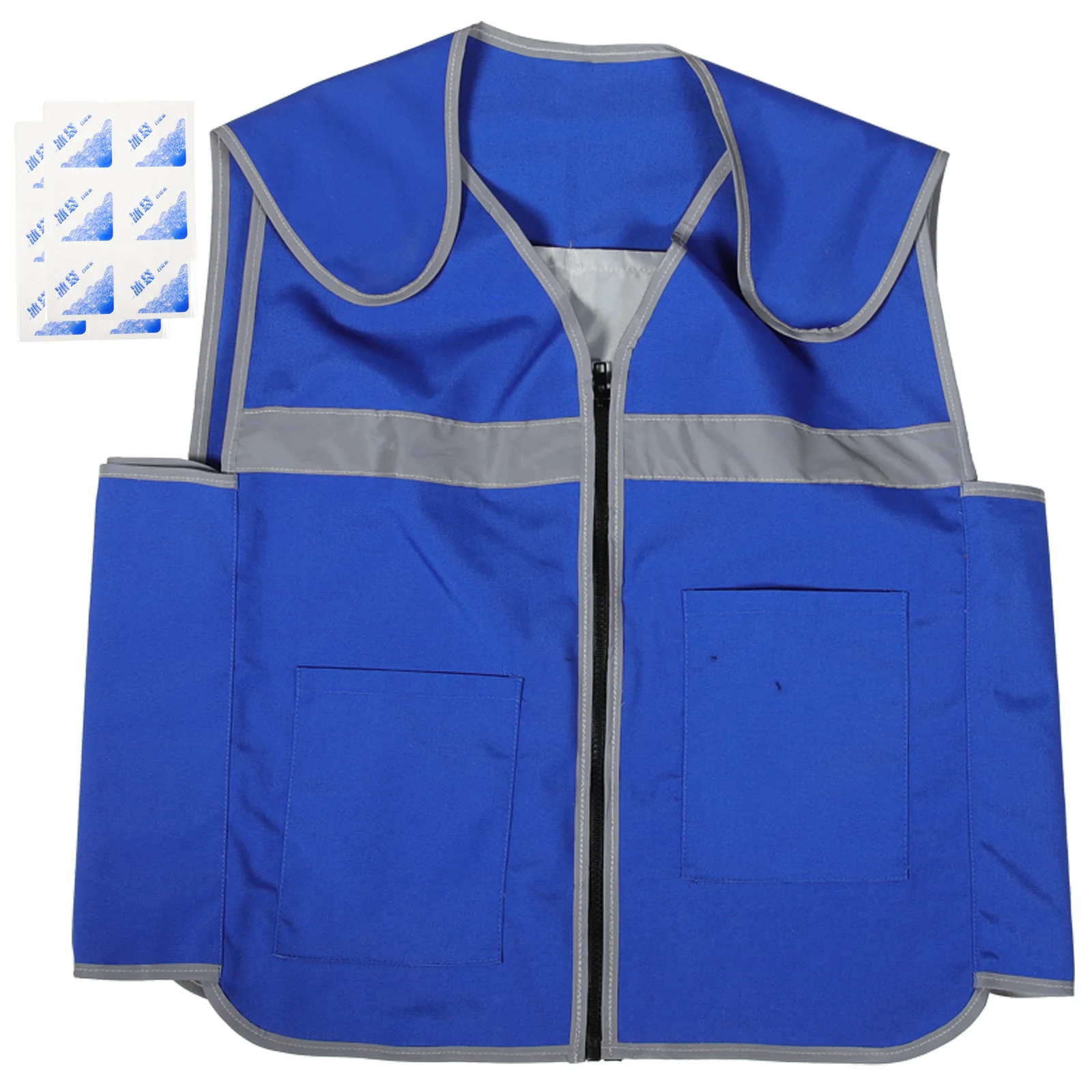 

Clothes Fan Hot Summer Cooling Vest Men Air Conditioner Reusable Pvc Freezer Suits Work Costume Miss