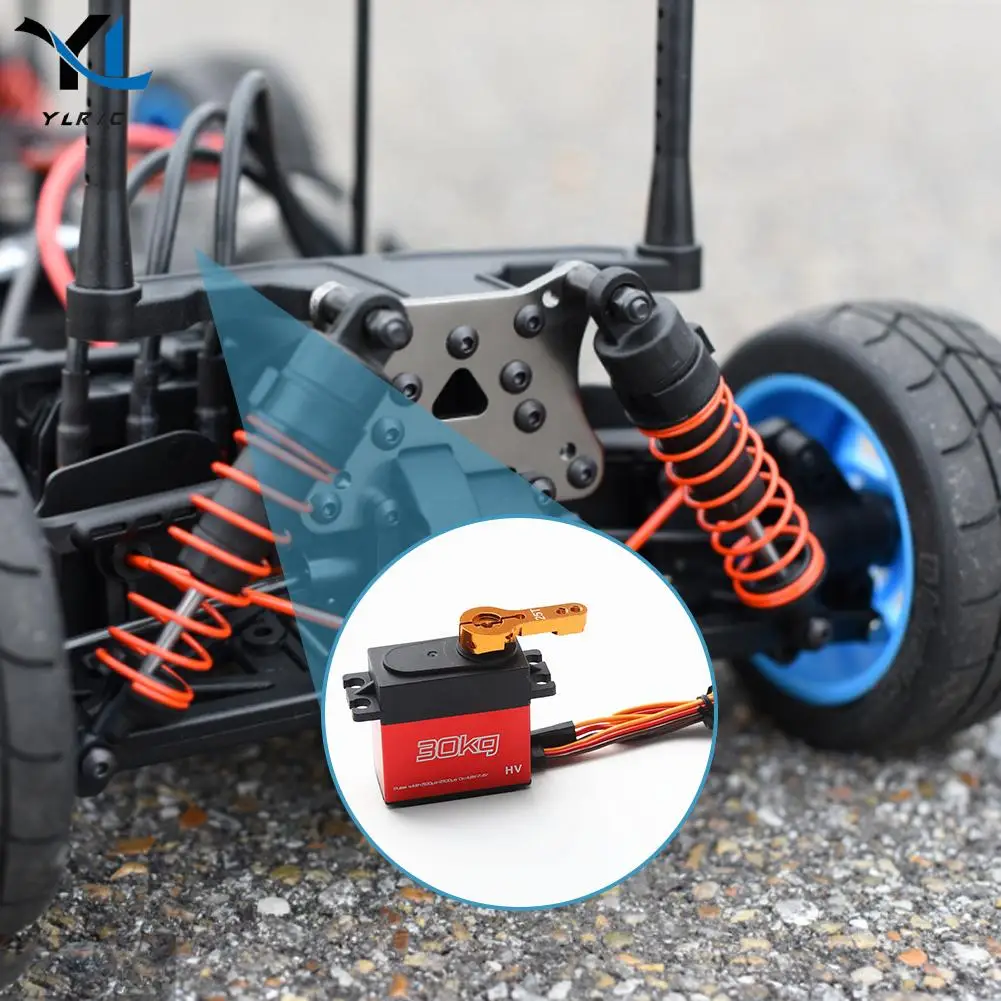 

30kg Digital Servo 1/8 1/10 1/12 Scale RC Car Manipulator Metal Gear 25t Arms Car Boat Model Toys for Children Playing