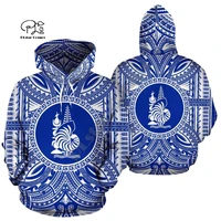 new caledonia french polynesian country flag tribal culture retro tattoo tracksuit menwomen 3dprint casual pullover hoodies x7
