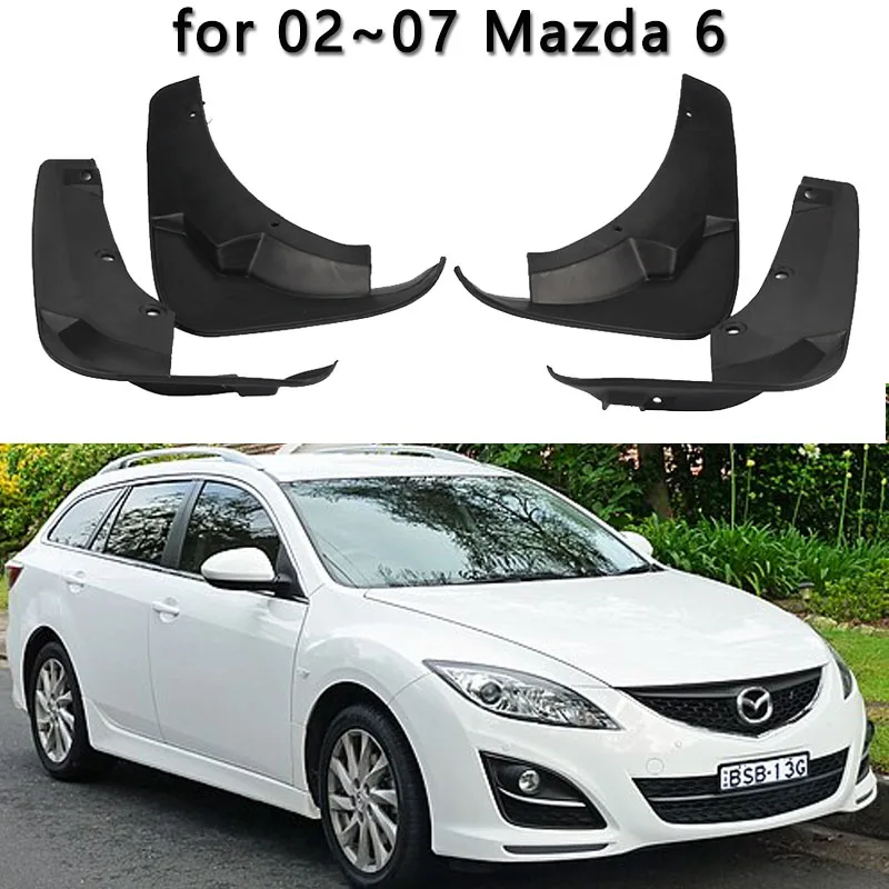 

for Mazda 6 Mazda6 GG 2002 2003 2004 2005 2006 2007 Sedan Mud Flaps Splash Guards Mudguards Fender Flare Car Styling Accessories