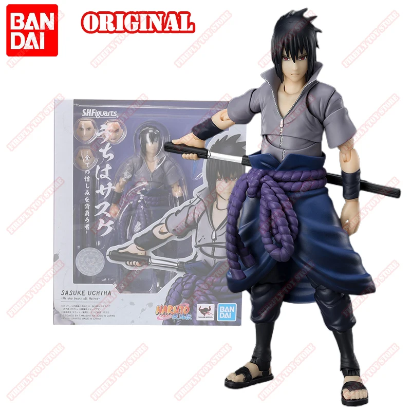 BANDAI оригинальная S.H. Фигурка искусство периферийная игрушка Sasuke Sakura Kakashi Minato Obito
