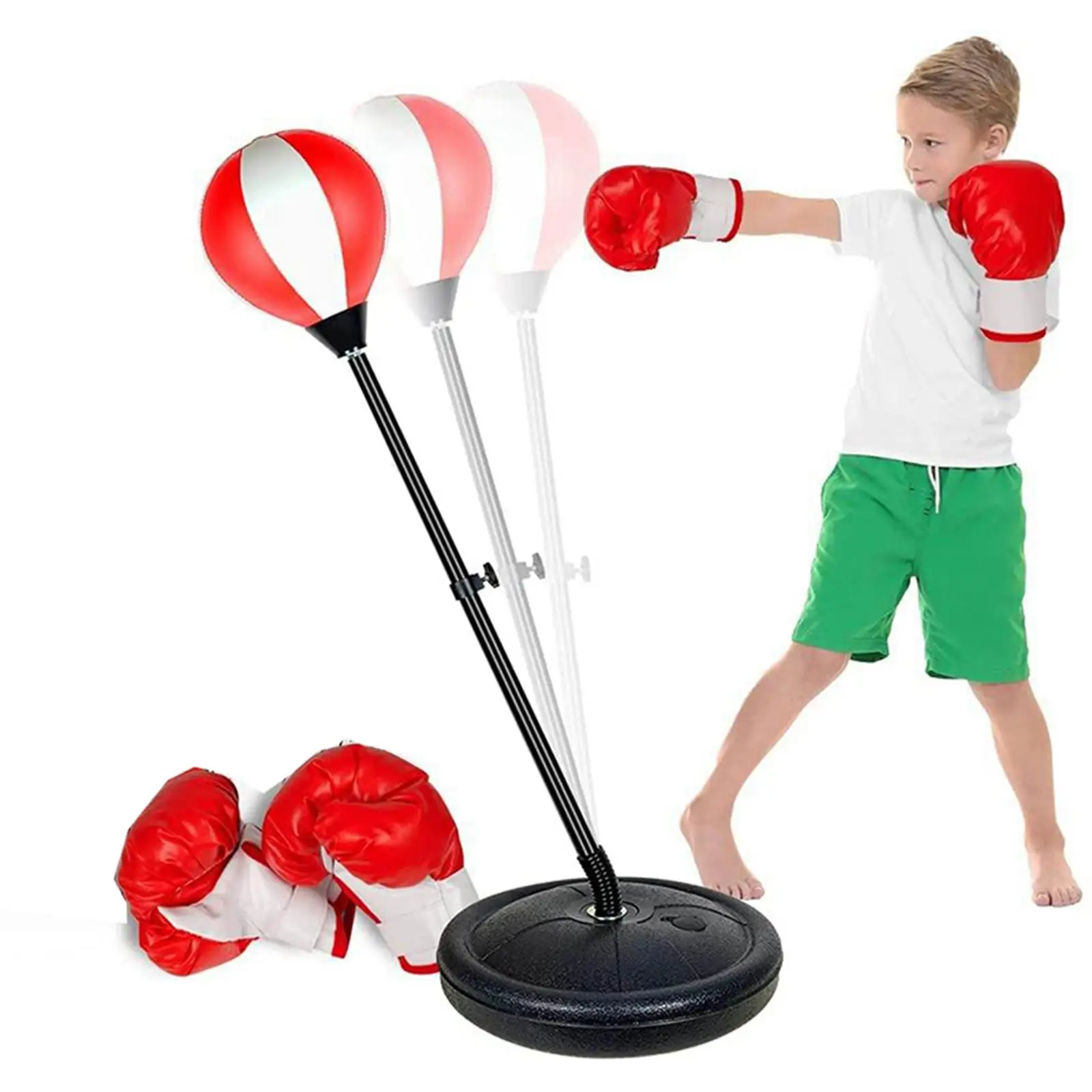 

Punching Ball Bag Portable Boxing Sports Set for Ages 7 to 14 Years Old Boys Girls
