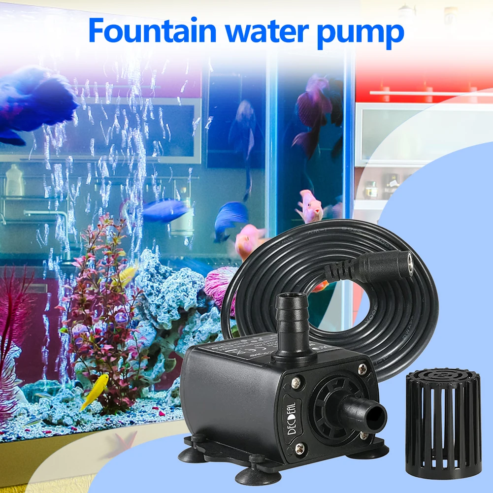 

Practical Portable Fountain Aquarium Mini DC 12V Brushless Pump Multi-functional Pond Pool Submersible Water Pump