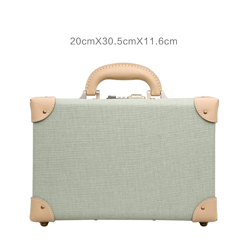 

Новинка 2022, винтажный женский Дорожный чемодан в ретро стиле, модный чемодан на колесиках для девочек, высококачественный чемодан