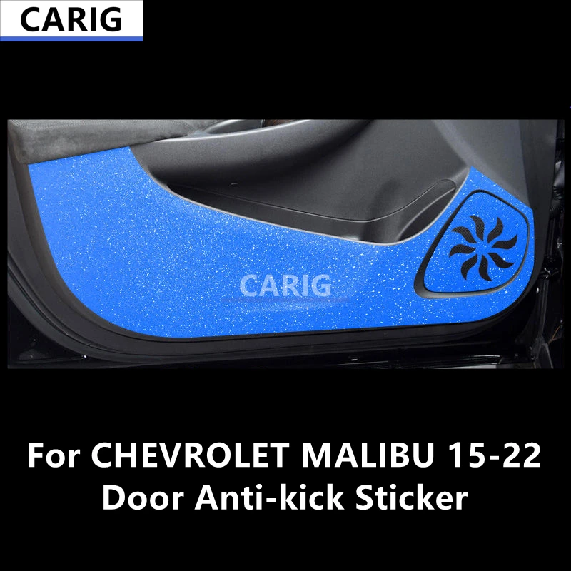 

For CHEVROLET MALIBU 15-22 Door Anti-kick Sticker Modified Carbon Fiber Interior Car Film Accessories Modification