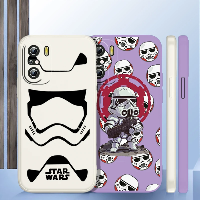 

Star Wars Characters Phone Case For Xiaomi Redmi K50 K40 10X 10 9T 9AT 9A 9C 9 8A 8 7 6A 5A Pro Liquid Rope Funda Cover Soft TPU