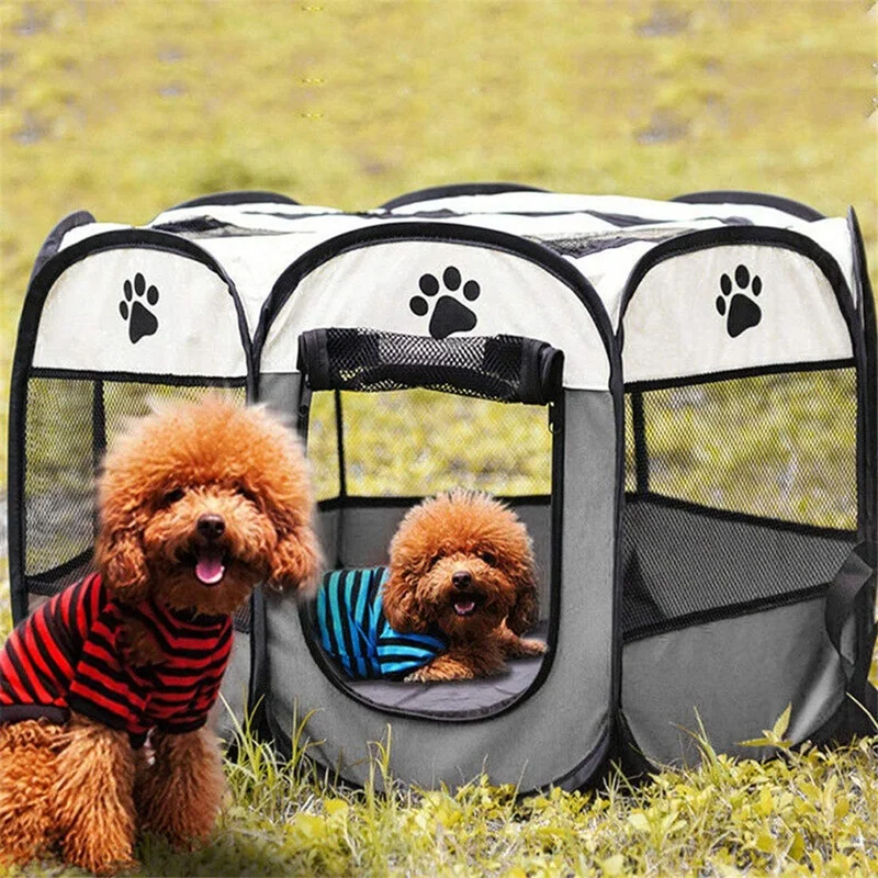 

Portable Pet Playpen Dog Playpen Foldable Pet Exercise Tents Dog Kennel House Playground For Puppy Dog Cat Bunny
