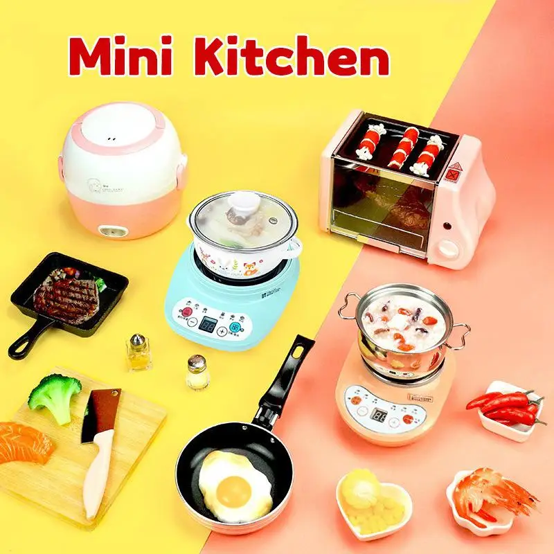 

Children's Kitchen Complete Real Cooking Toy Set Pretend Play Game Puzzle Play House Girl Oven Barbecue Family Toy Birthday Gift