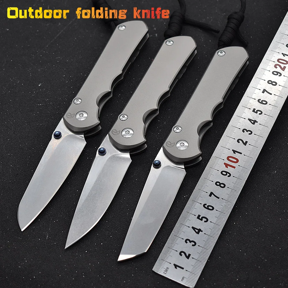 

CR Ball Bearing Folding Knife S35VN Steel Titanium Handle Knife Outdoor Jungle Pocket Hunting Survival Camping Rescue Tool EDC