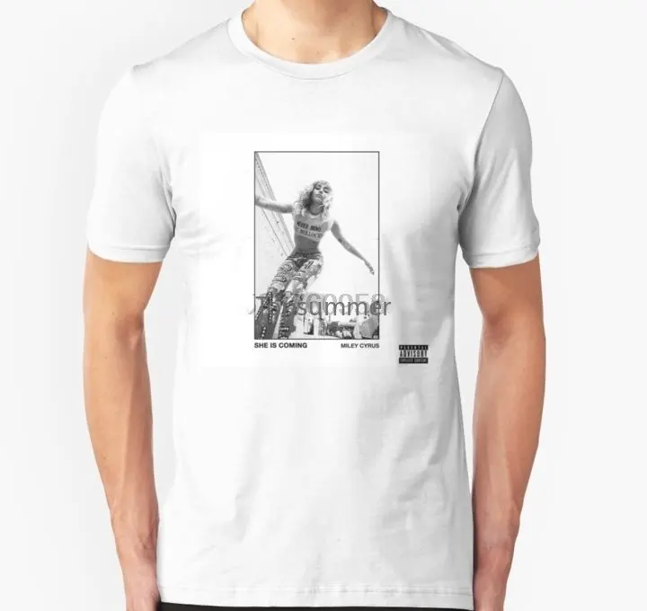 

Men Tshirt Short Sleeve Miley Cyrus T Shirt T Shirt One Neck Women T-Shirt