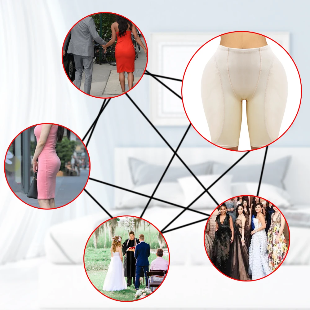 SEXYWG Butt Lifter Panties Women Body Shaper Push Up Panties Hip Shapewear with Pads Hip Enhancer Pad Panties