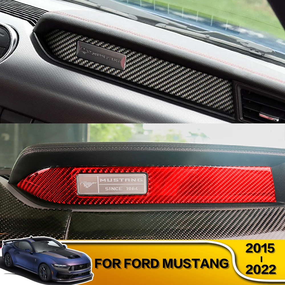 

1Pcs Car Compatible With Copilot Trim Cover Decoration Interior Accessories For Ford Mustang 2015 2017 2018 2019 2020 2021 2022